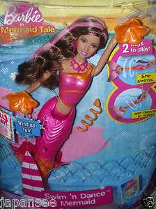 BARBIE IN A MERMAID TALE 2009 SWIM  N DANCE MERMAID NIP 027084874556 