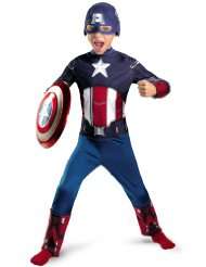 Avengers Captain America Avengers Classic Costume, Red/White/Blue 