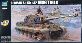   16 SCALE GERMAN SD.KFZ.182 KING TIGER TANK PLASTIC MODEL KIT NIB 910