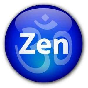  zen Button with Aum Symbol   Peel and Stick Wall Decal by 
