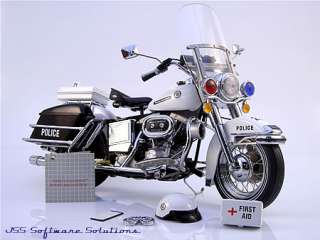 Franklin Mint 1976 Harley Davidson Electra Glide Police Cycle 1:10 MIB 