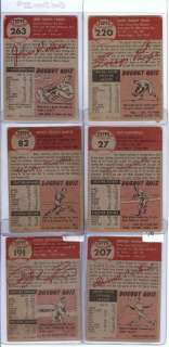 1953 53 TOPPS COMPLETE BASEBALL SET 1 280 MICKEY MANTLE WILLIE MAYS 