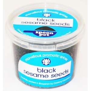 Black Sesame Seeds   Spoon Pot 45g (1.5oz)  Grocery 
