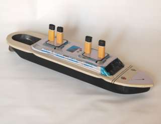 TITANIC POP POP BOAT Tin Litho Toy Huge Steam Ship  