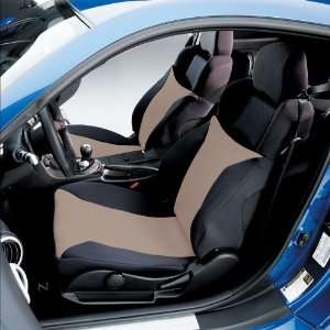  Custom Seat Covers in Black/Tan   Fits 04 04; CHEVROLET; SILVERADO 