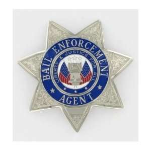   Bail Enforcement Agent Silver Shield Badge