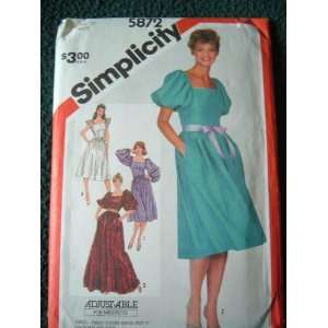   MISS PETITE   SIZE 12 SIMPLICITY SEWING PATTERN #5872 