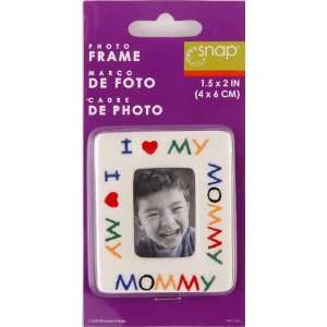   Snap 07Fc897 I Love Mommy/Daddy Mini Magnet Frame: Home & Kitchen