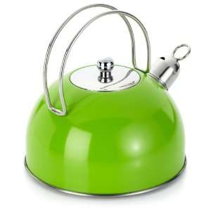 Color Stainless Steel Encapsulated Double Base 2 1/4 Quart Tea Kettle 