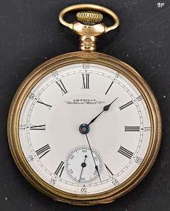 Beautiful Antique Waltham Gold Filled Pocket Watch Runs Well  