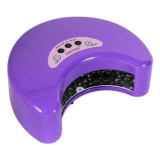 Purple 12W LED Nail Gel Cure Lamp Harmony Shellac UV Dryer NEW US 