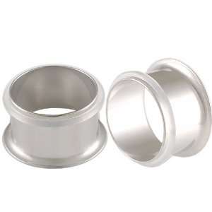 316L Surgical Stainless Steel Single Flared Flare Tunnels Ear Gauge 