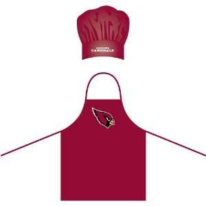   Arizona Cardinals NFL Barbeque Apron and Chefs Hat