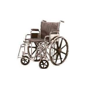  lb capacity 24 wide wheelchair with padded and upholstered armrests 