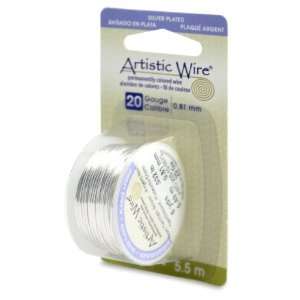  Artistic Wire 20 Gauge Silver Plated Non Tarnish Silver Wire 