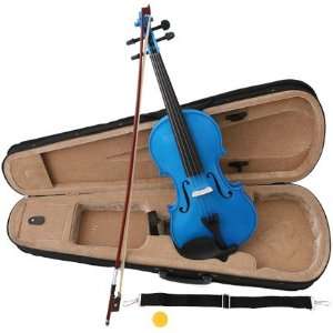   Wood Acoustic Violin with Case, Rosin, and Bow Musical Instruments